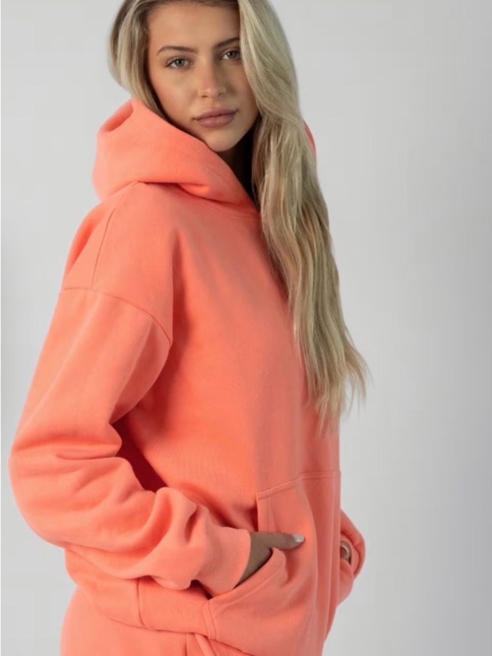 Comfrt signature hoodie - Coral